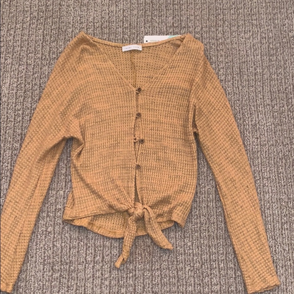 Button down sweater